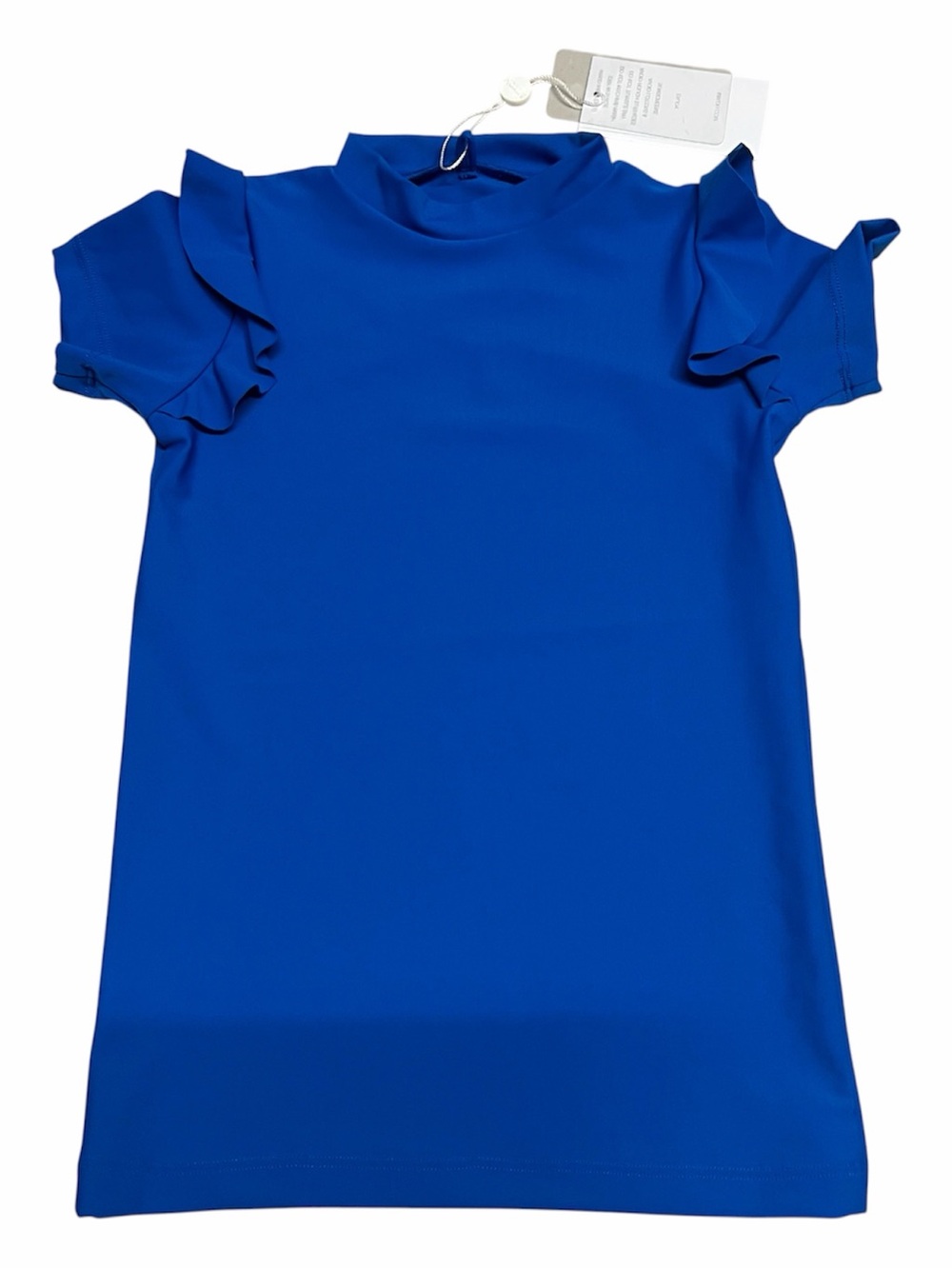 NEW Mikoh Mini Girl’s short sleeve rash guard swim shirt in Royal Blue Sz Small